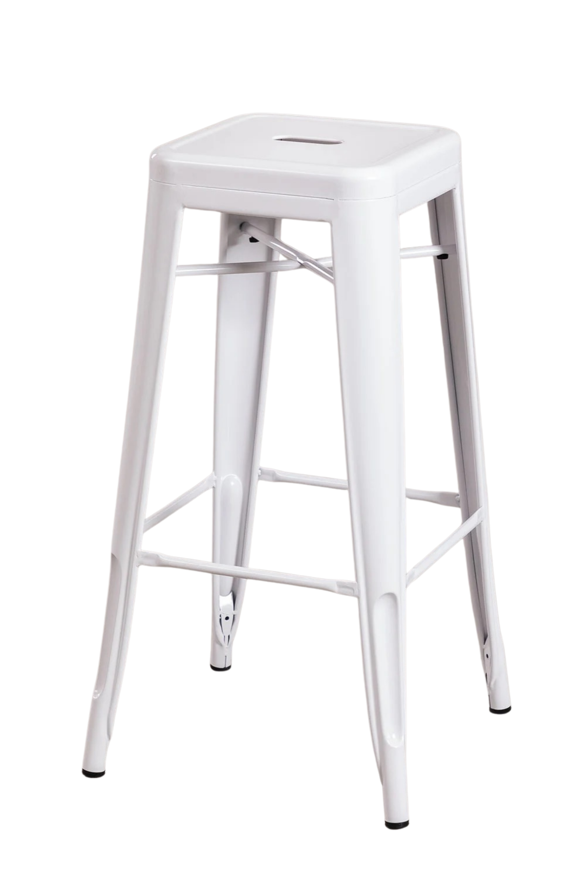 Tabouret métal blanc